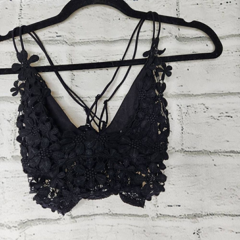 Intimately Free People Miss Dazie Bralette Black Size Small